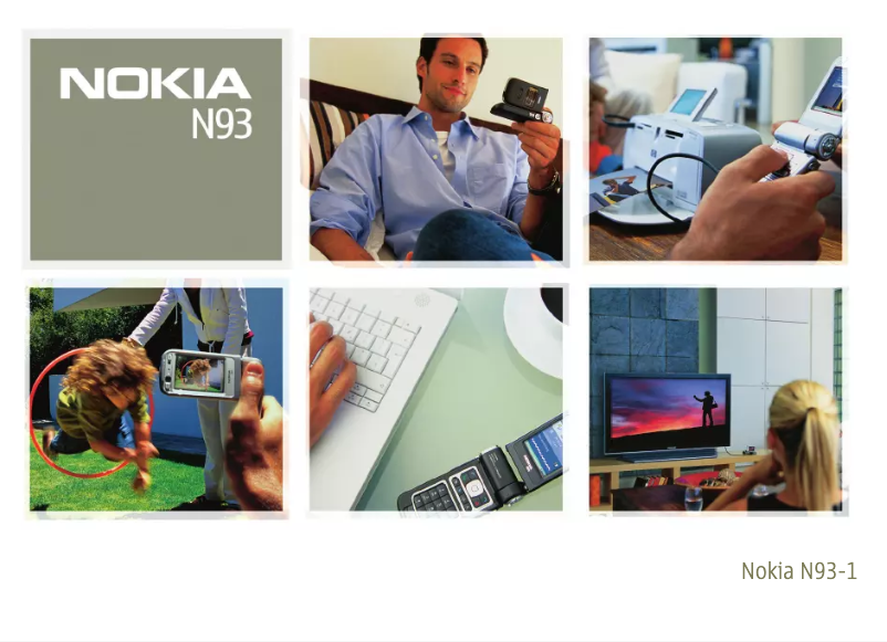 Page 1 de la notice Manuel utilisateur Nokia N93