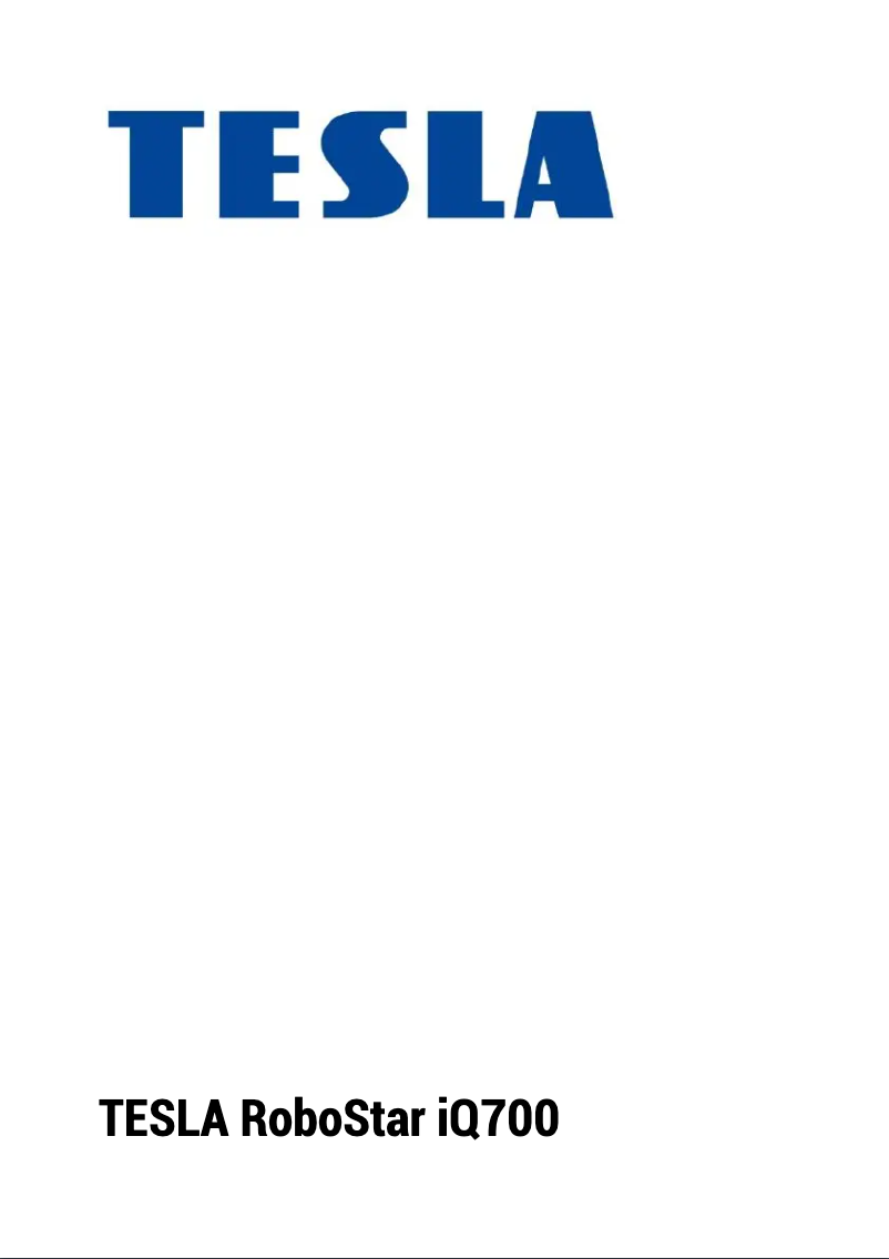 Image de la première page du manuel de l'appareil RoboStar iQ700