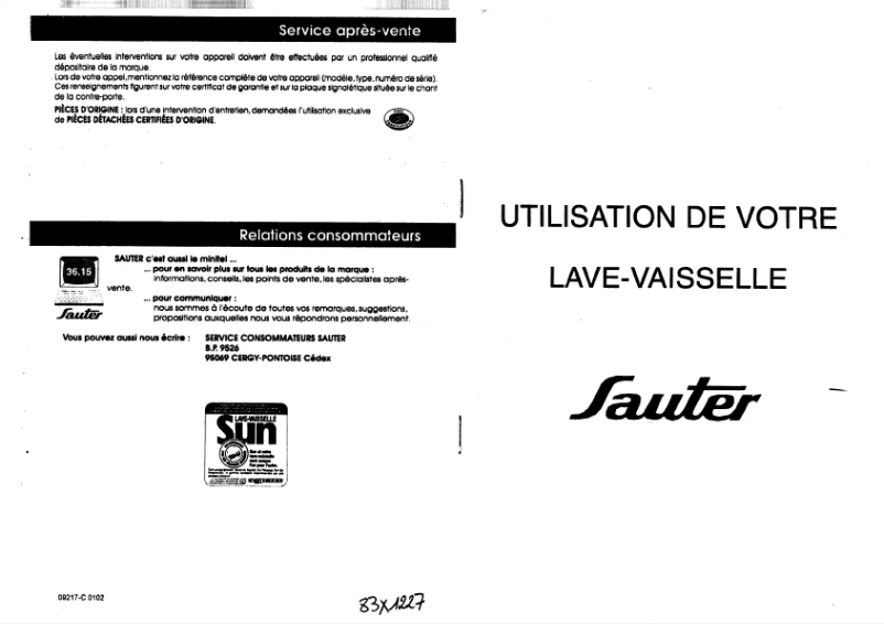 Page 1 de la notice Manuel utilisateur Sauter VIP10B