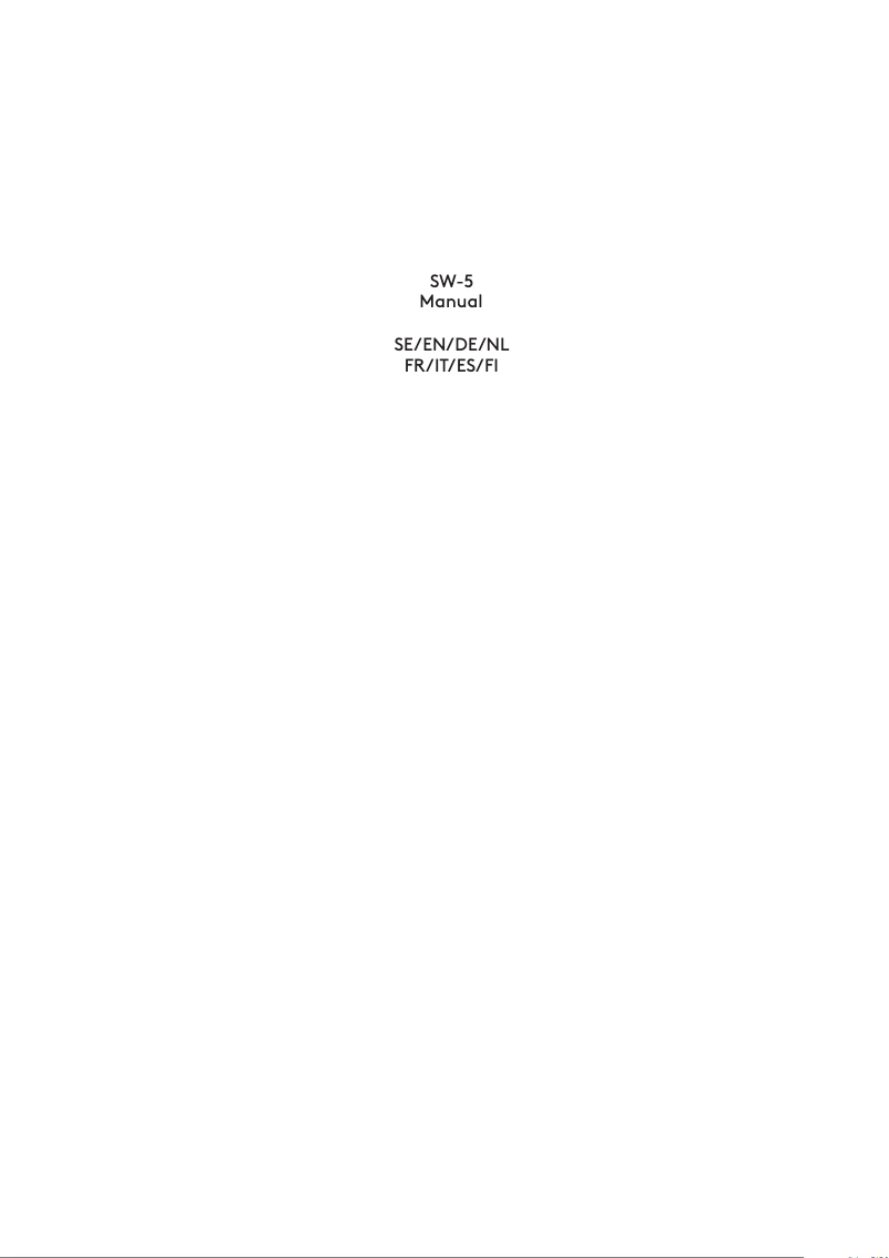 Page 1 de la notice Manuel utilisateur Audio Pro SW-5