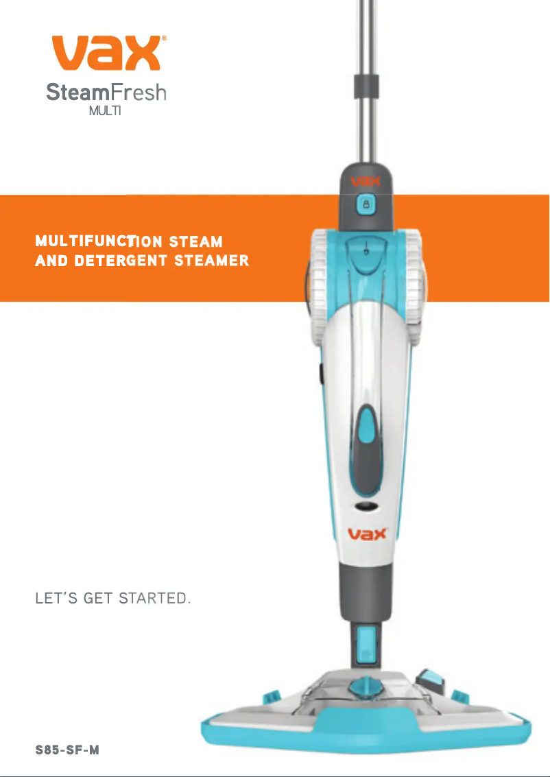 Page n°1 - Manuel utilisateur Vax Steam Fresh Multi S85-SF-M