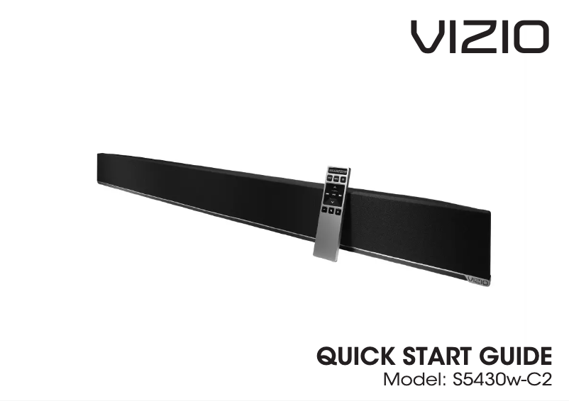 Page 1 de la notice Manuel utilisateur VIZIO S5430W-C2