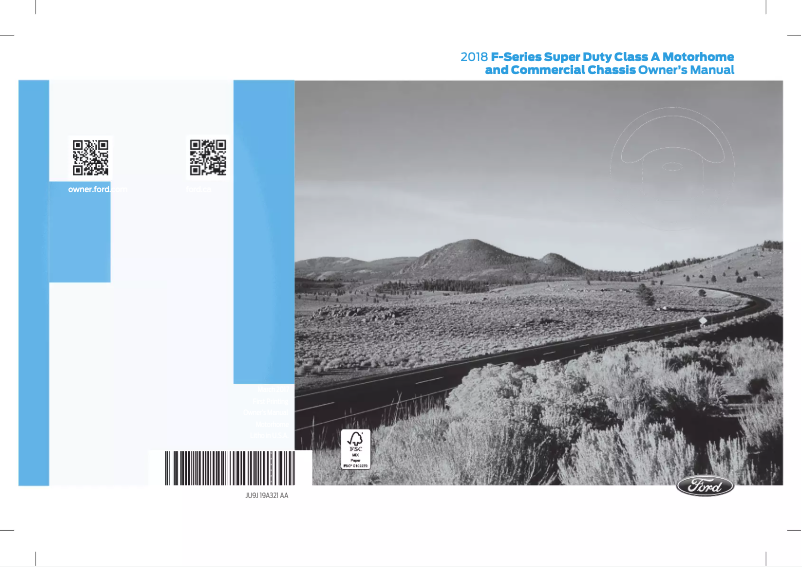 Page 1 de la notice Manuel utilisateur Ford F-53 Motorhome Chassis (2018)