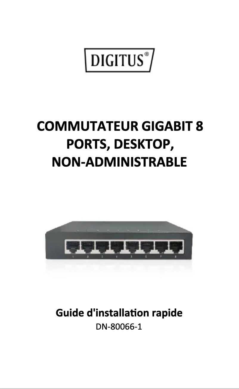 Page n°1 - Manuel utilisateur Digitus DN-80066-1