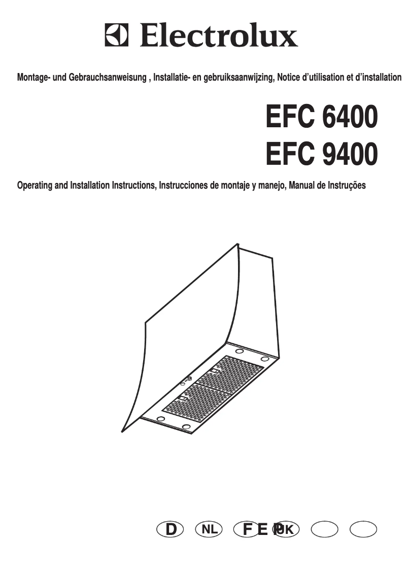 Page n°1 - Manuel utilisateur Electrolux EFC6400