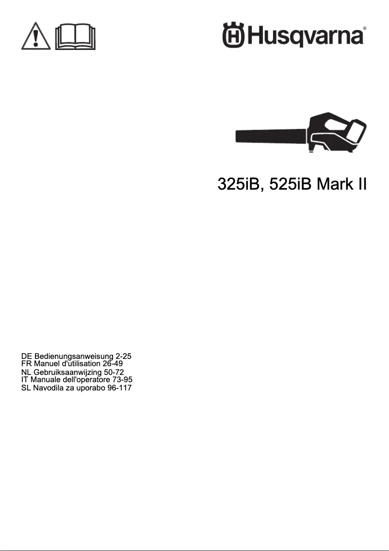 Page n°1 - Manuel utilisateur Husqvarna 525iB Mark II