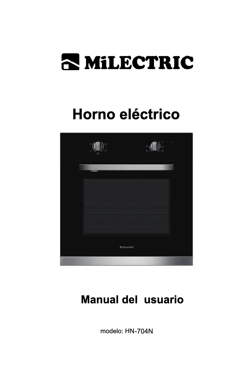 Imagen de la primera página del manual del dispositivo HN-704N