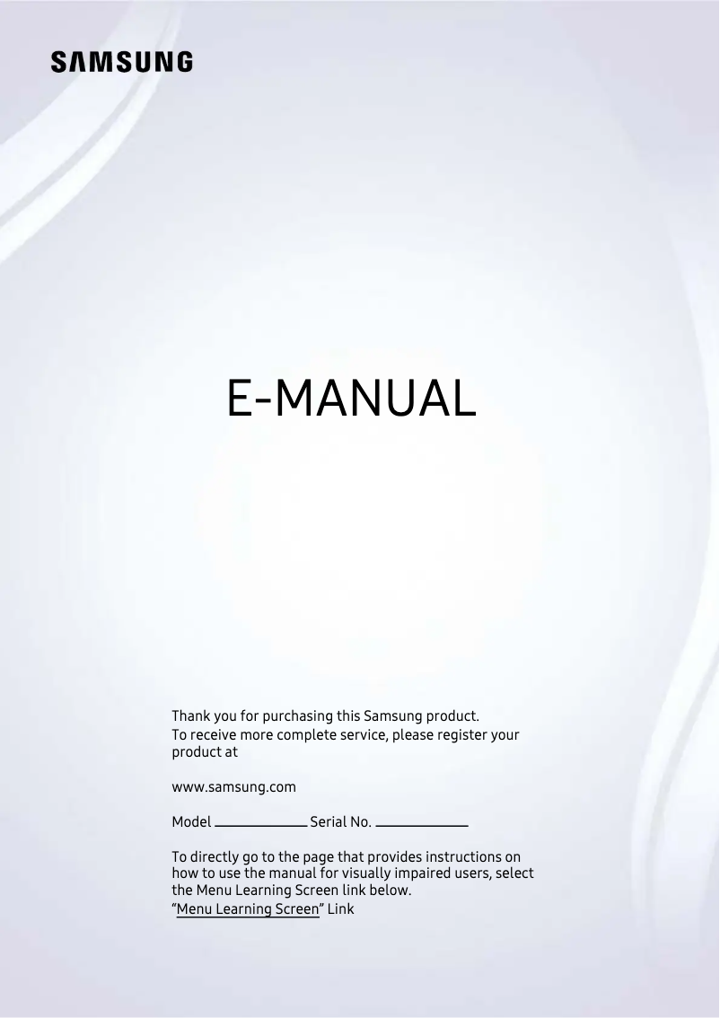 Página 1 del manual Manual de usuario Samsung Series 6 QE50Q60T