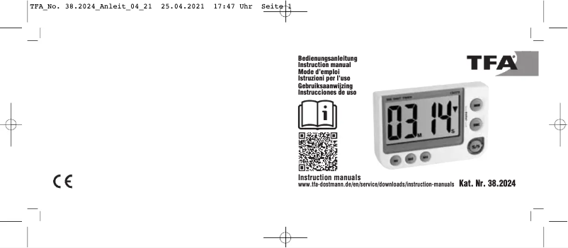 Página 1 del manual Manual de usuario TFA 38.2024