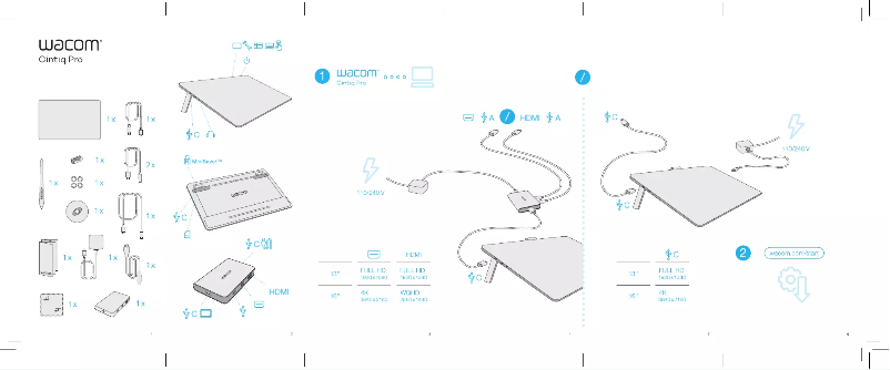 Image de la première page du manuel de l'appareil Cintiq Pro