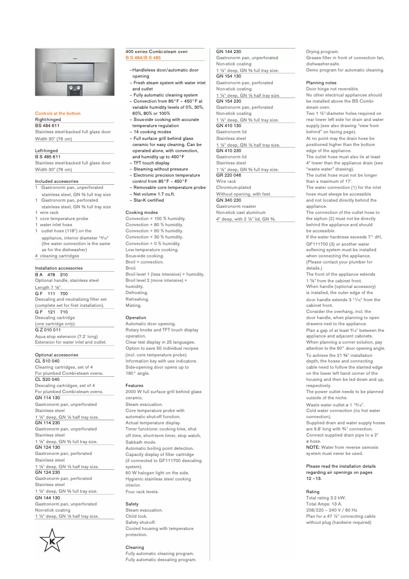 Image de la première page du manuel de l'appareil BS484611