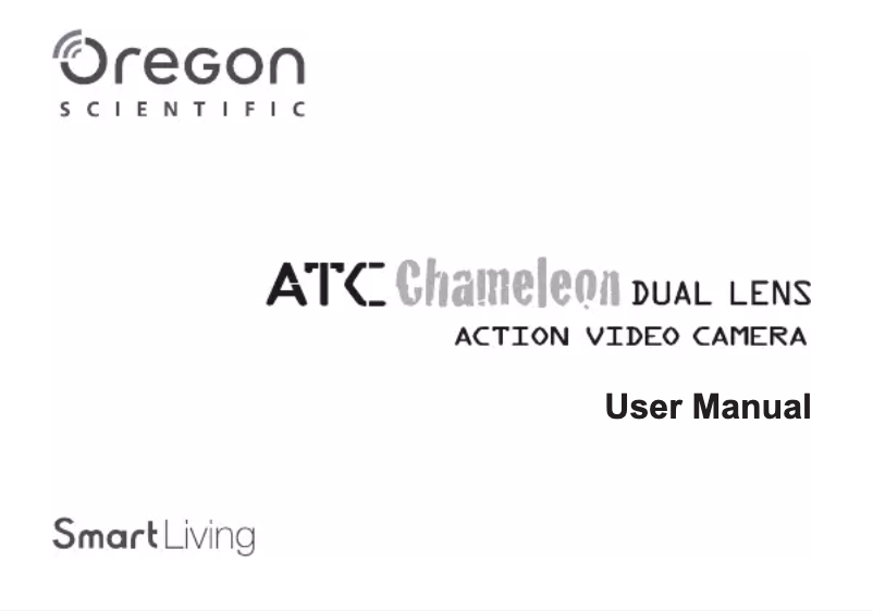 Page n°1 - Manuel utilisateur Oregon Scientific ATC Chameleon