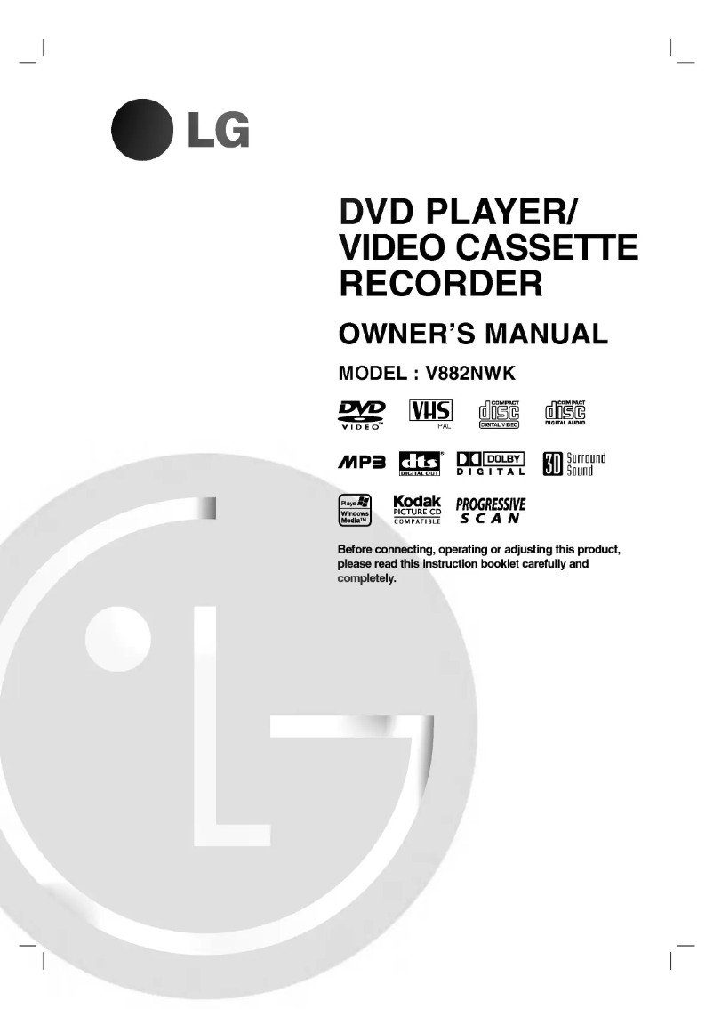 Page 1 de la notice Manuel utilisateur LG V882NWK