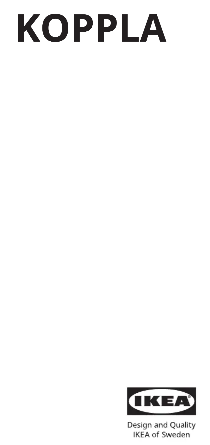 Image de la première page du manuel de l'appareil KOPPLA 000.864.28