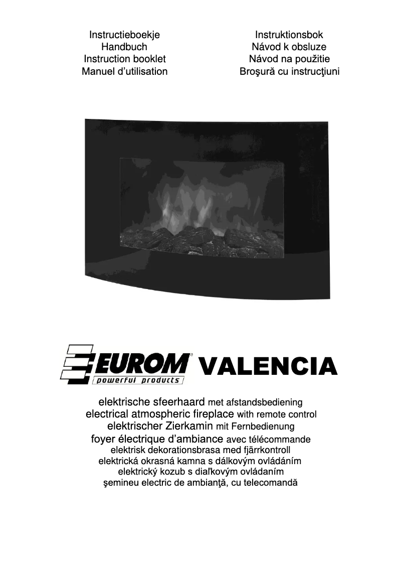 Image de la première page du manuel de l'appareil Valencia 2000