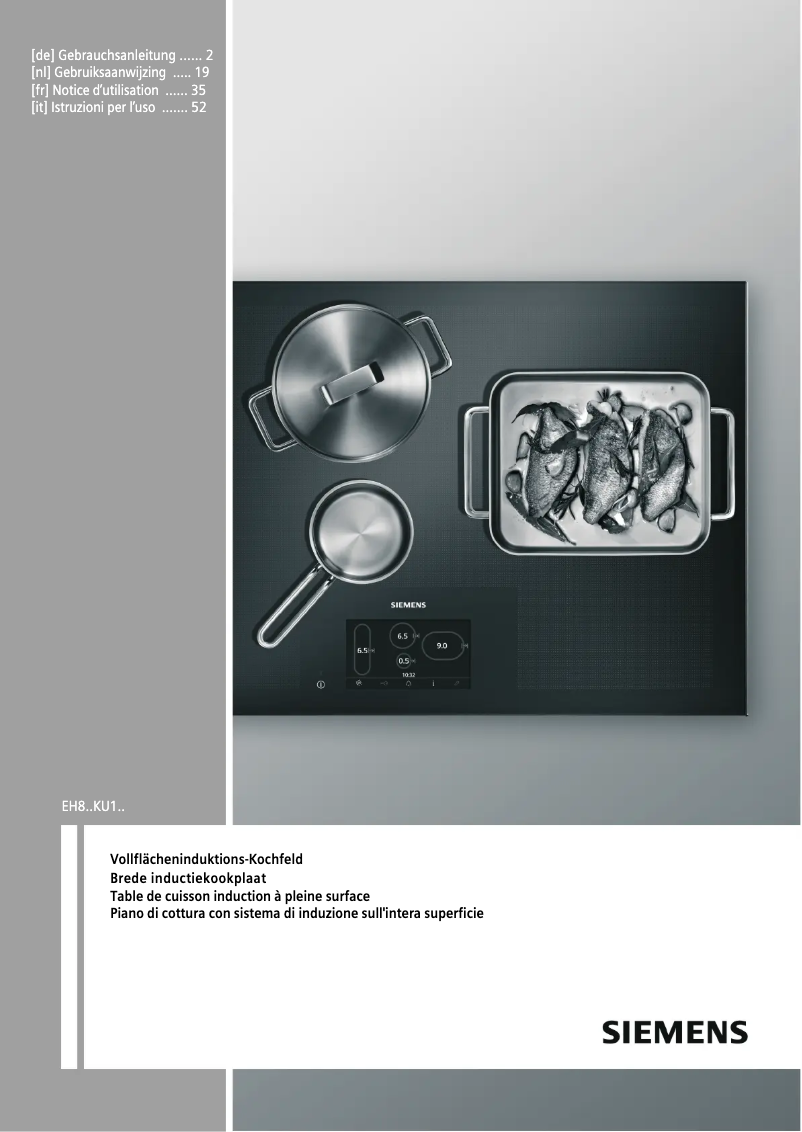 Image de la première page du manuel de l'appareil EH875KU12E