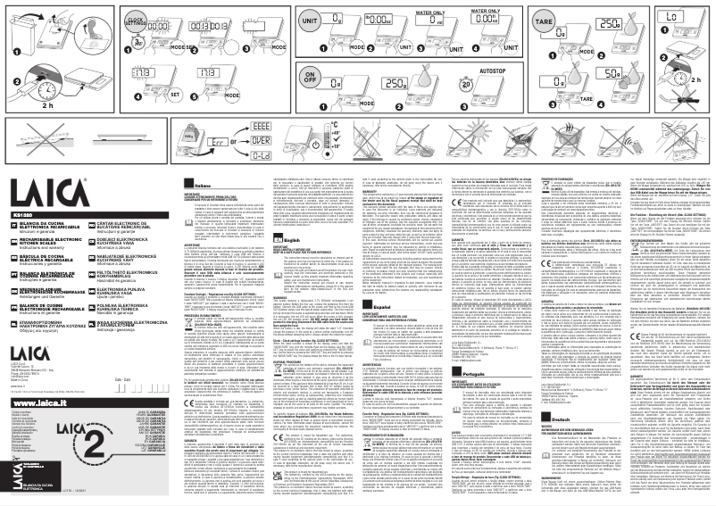 Page n°1 - Manuel utilisateur Laica KS1320