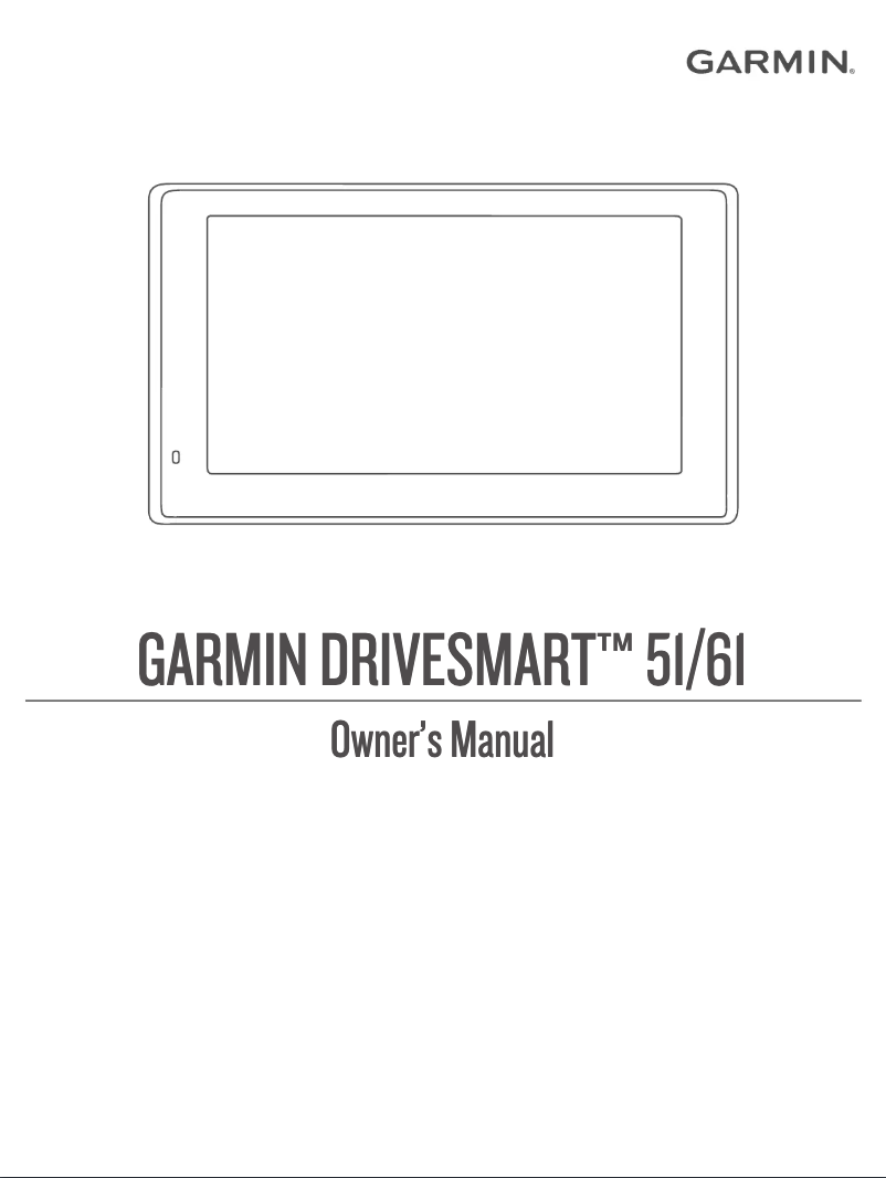 Page n°1 - Mode d'emploi Garmin DriveSmart 61 LMT-D