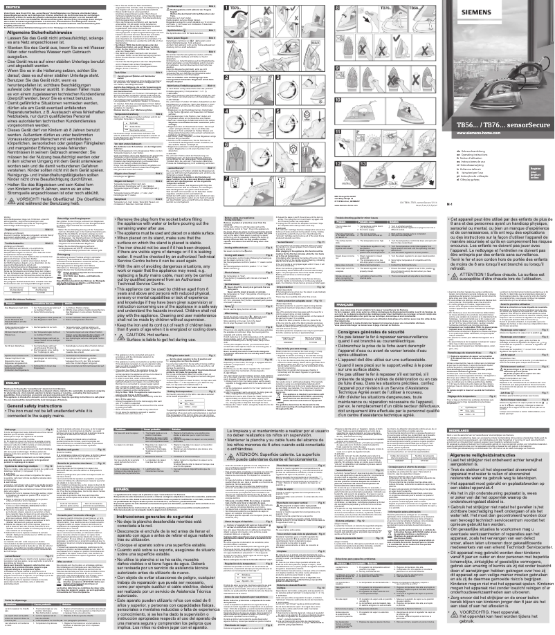 Page 1 de la notice Manuel utilisateur Siemens TB56290
