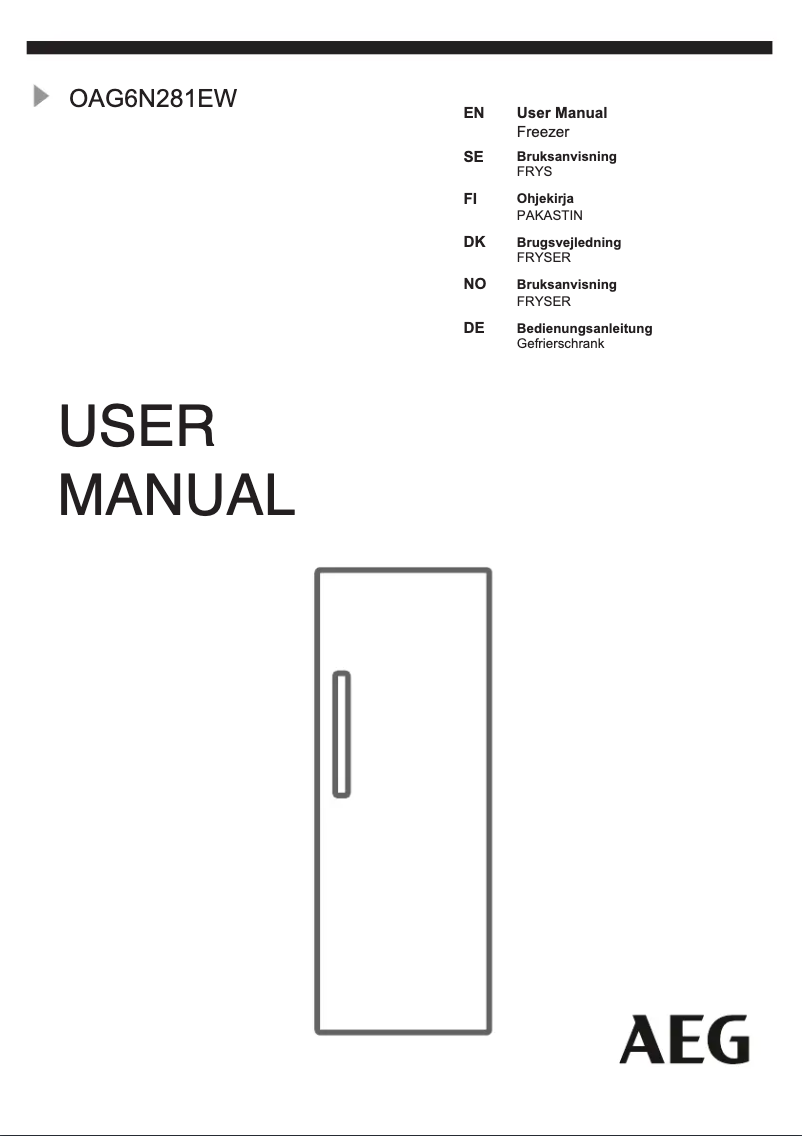Page n°1 - Manuel utilisateur AEG OAG6N281EW