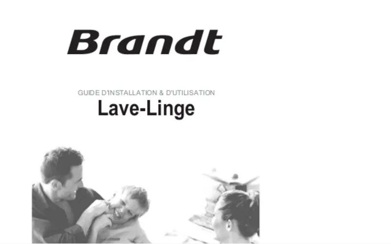 Page 1 de la notice Manuel utilisateur Brandt WFB218QW