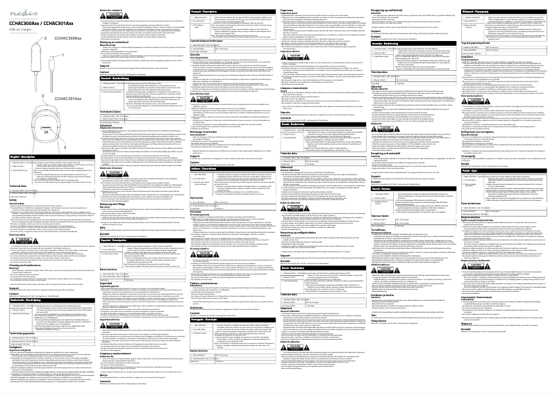 Image de la première page du manuel de l'appareil CCHAC300AWT