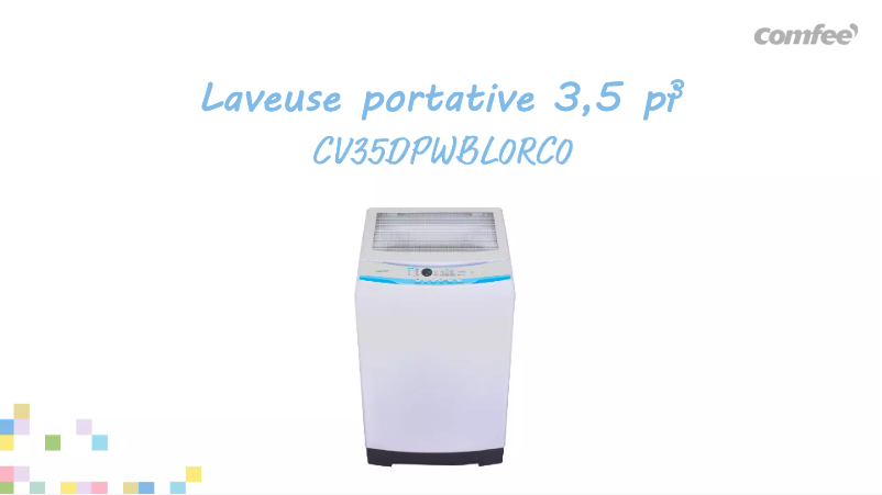 Page 1 de la notice Fiche technique Comfee CV35DPWBL0RC0