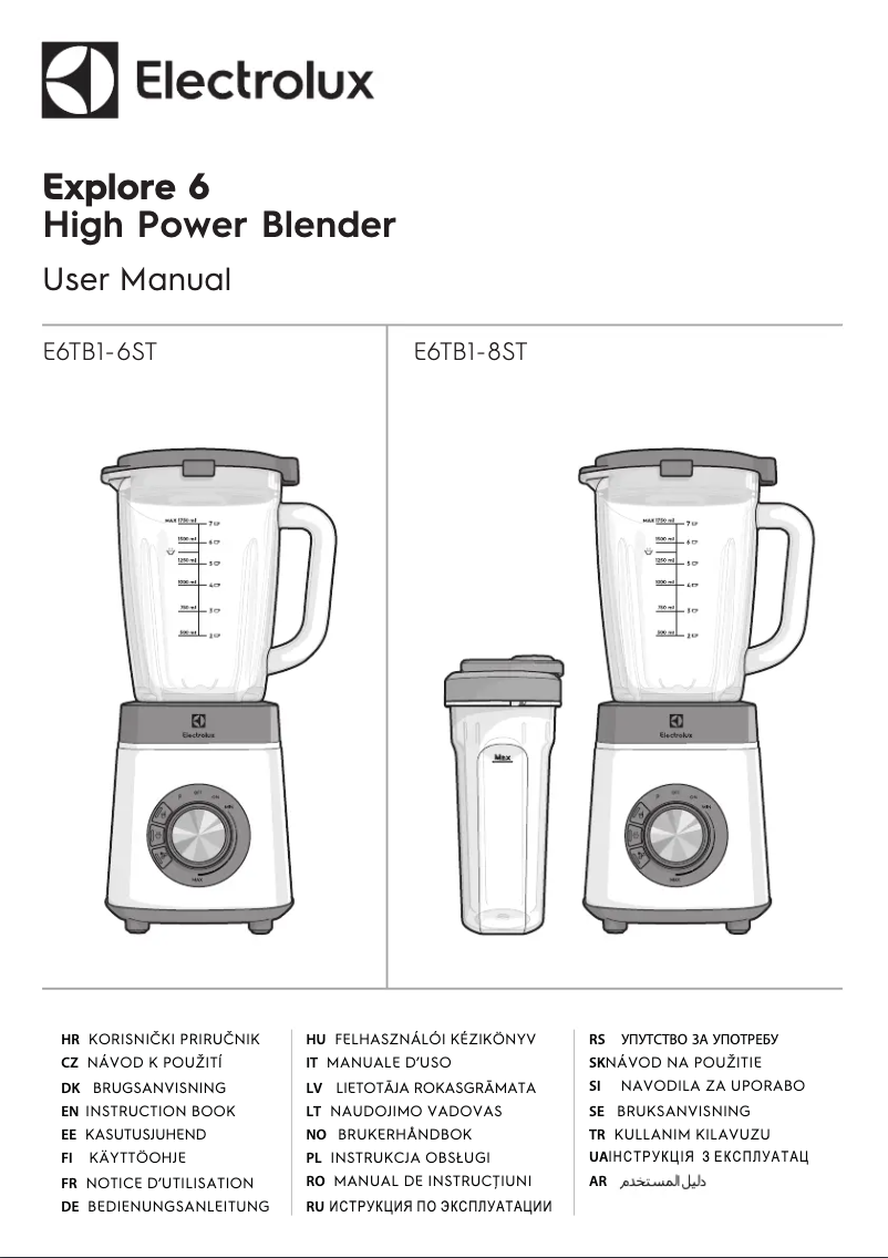 Image de la première page du manuel de l'appareil Explore 6 E6TB1-6ST