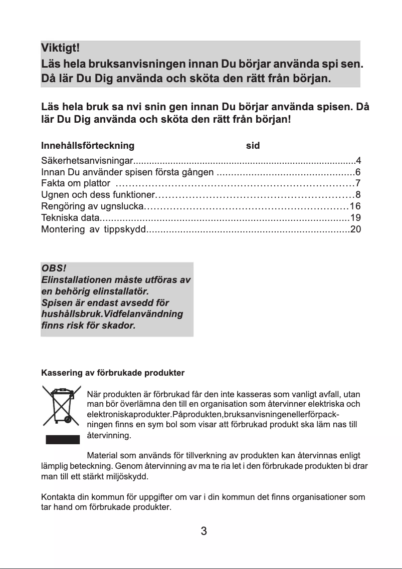 Page 1 de la notice Manuel utilisateur Cylinda S 6354 E