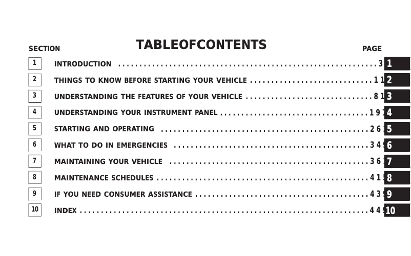 Page 1 de la notice Mode d'emploi Jeep Wrangler (2007)