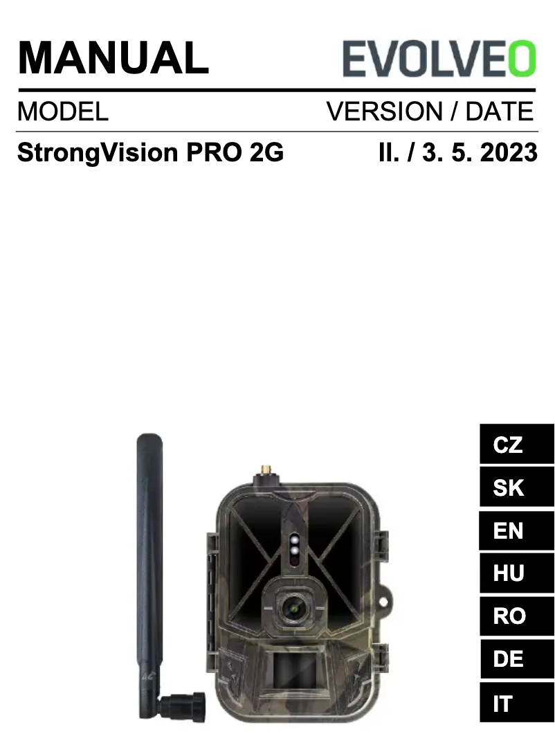 Page n°1 - Manuel utilisateur Evolveo StrongVision PRO 2G