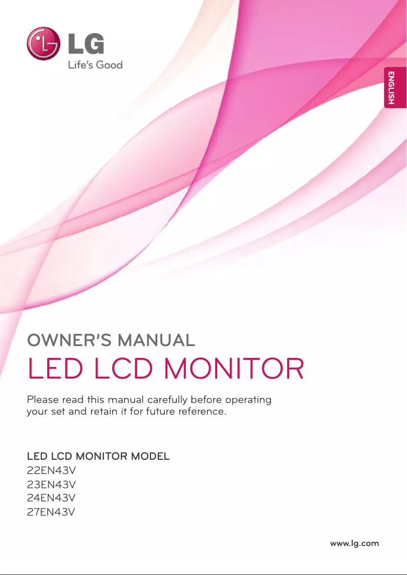 Page n°1 - Manuel utilisateur LG 23EN43V