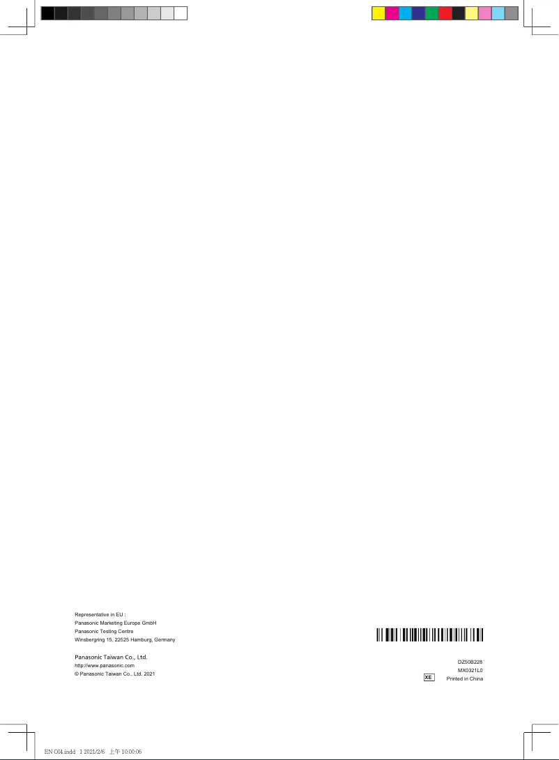 Page 1 de la notice Manuel utilisateur Panasonic SD-R2530