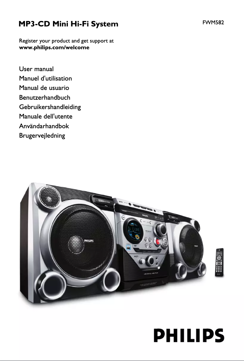 Page 1 de la notice Manuel utilisateur Philips FWM582