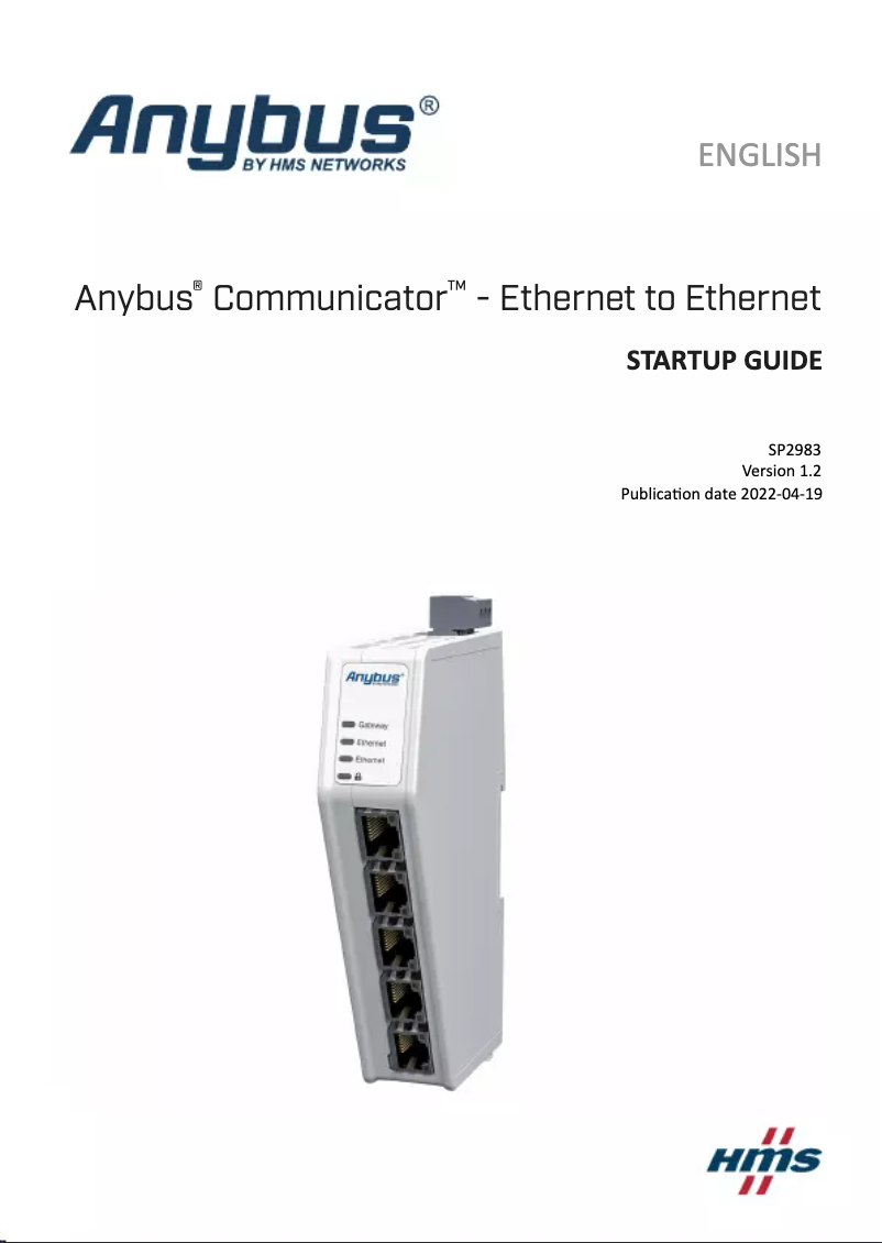 Page n°1 - Manuel utilisateur Anybus ABC4011