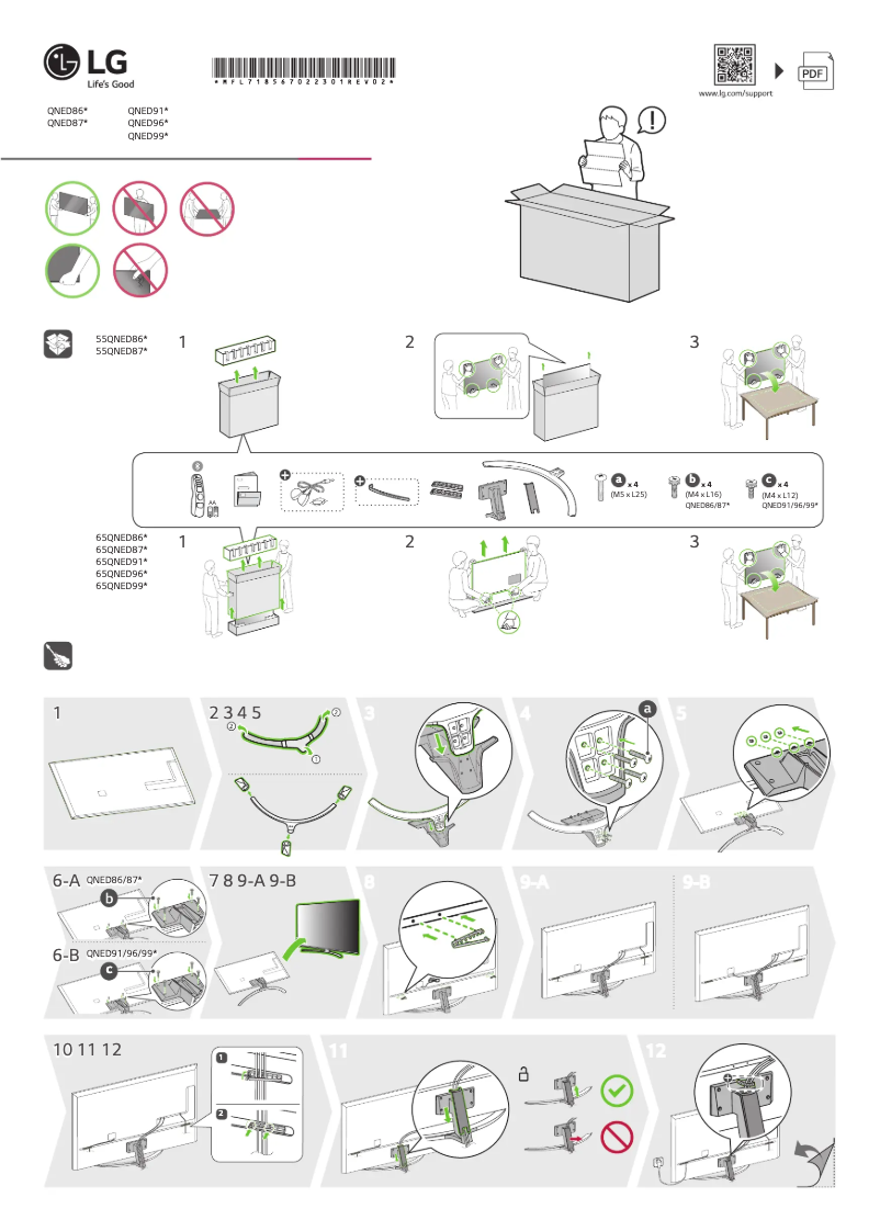 Page n°1 - Manuel utilisateur LG 65QNED916QE