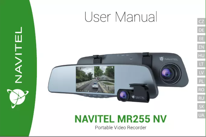 Page 1 de la notice Manuel utilisateur Navitel MR255 NV