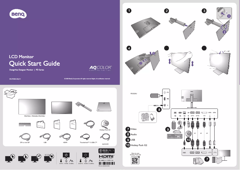 Image de la première page du manuel de l'appareil DesignVue PD2725U