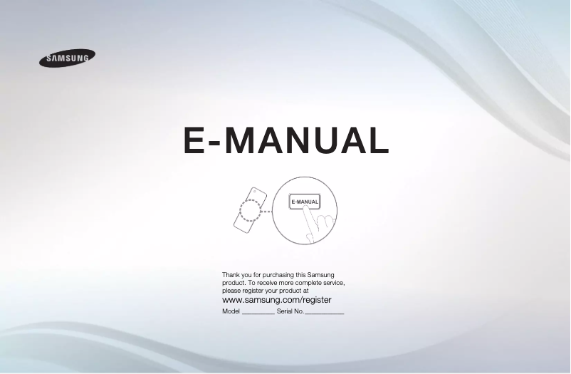 Page n°1 - Manuel utilisateur Samsung UE46EH5000K