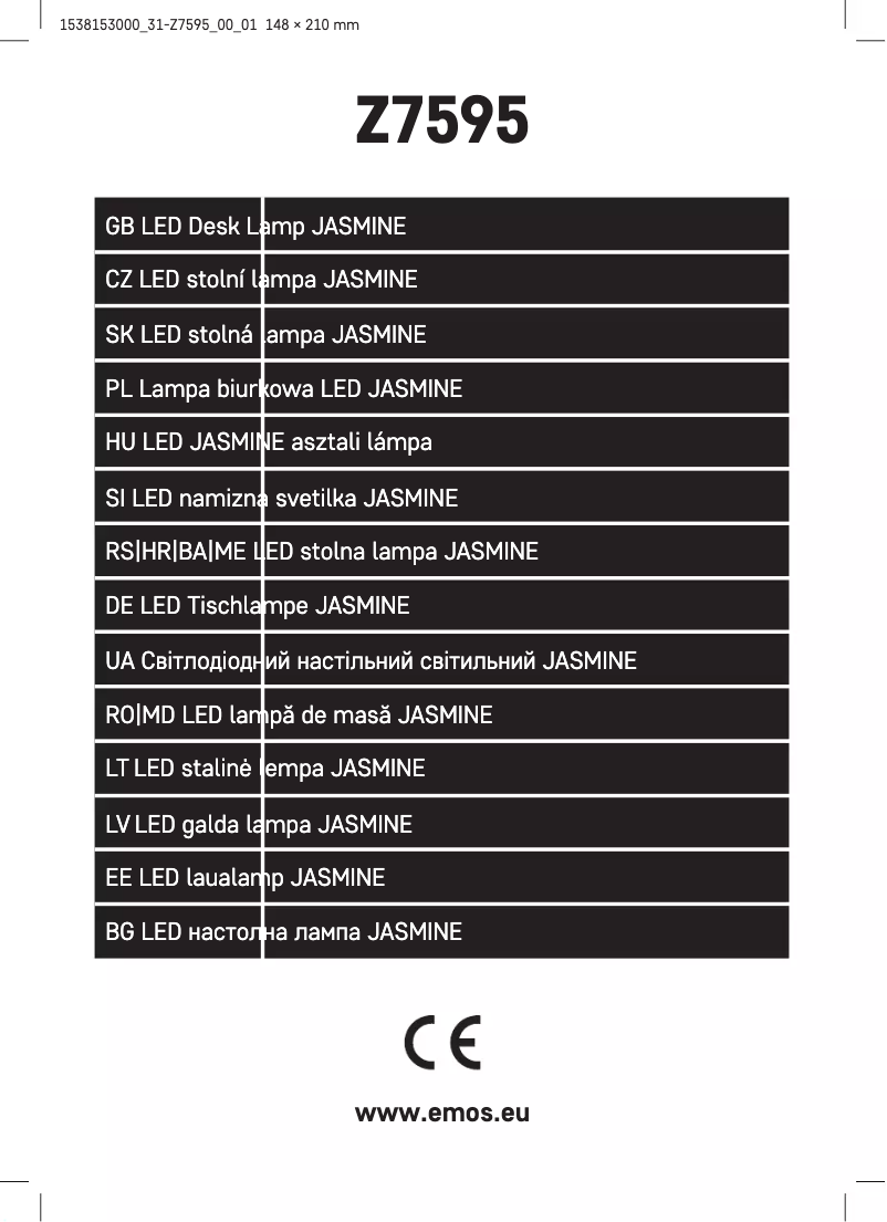 Page n°1 - Manuel utilisateur Emos Z7595