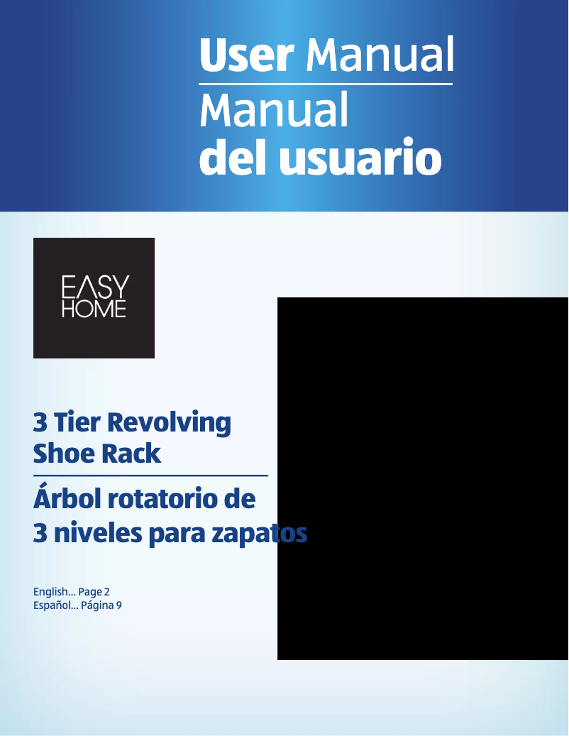 Image de la première page du manuel de l'appareil 3 Tier Revolving Shoe Tree WI1212SR3C3B