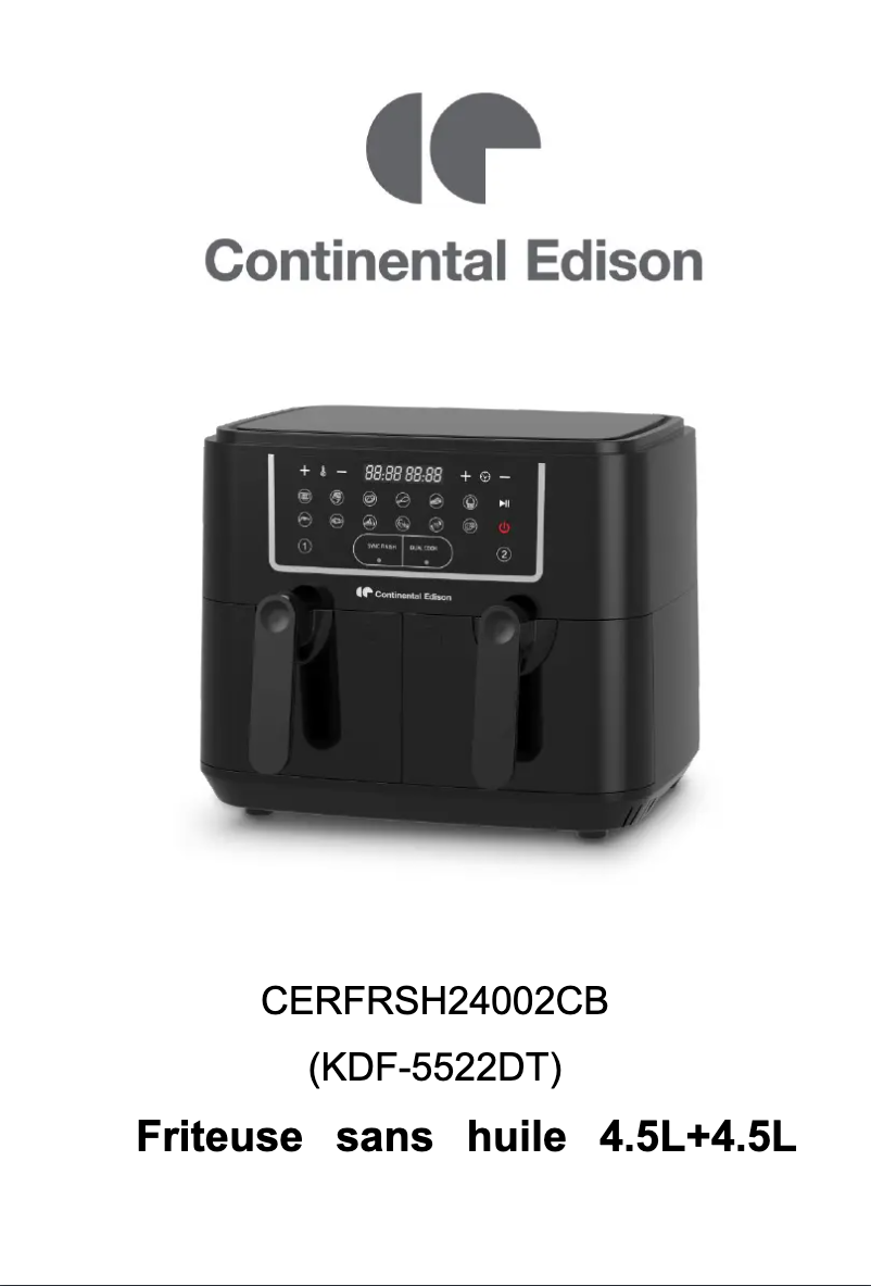 Page n°1 - Manuel utilisateur Continental Edison CERFRSH24002CB