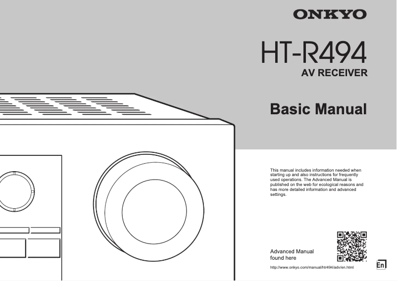 Page 1 de la notice Manuel utilisateur Onkyo HT-S5910