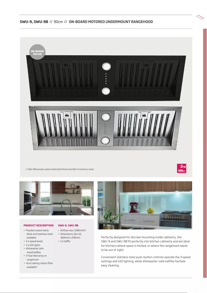 Image de la première page du manuel de l'appareil SWU-9B