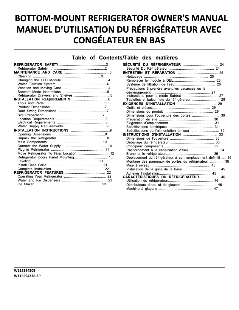 Image de la première page du manuel de l'appareil JKCHR302ML