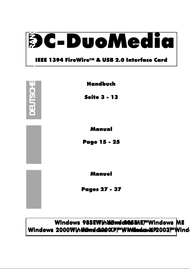 Página 1 del manual Manual de usuario Dawicontrol DC-DUOMEDIA