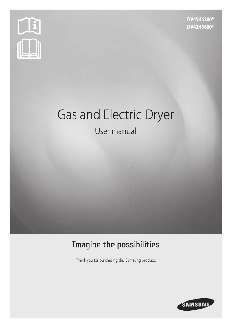 Page n°1 - Manuel utilisateur Samsung DV42H5600GP