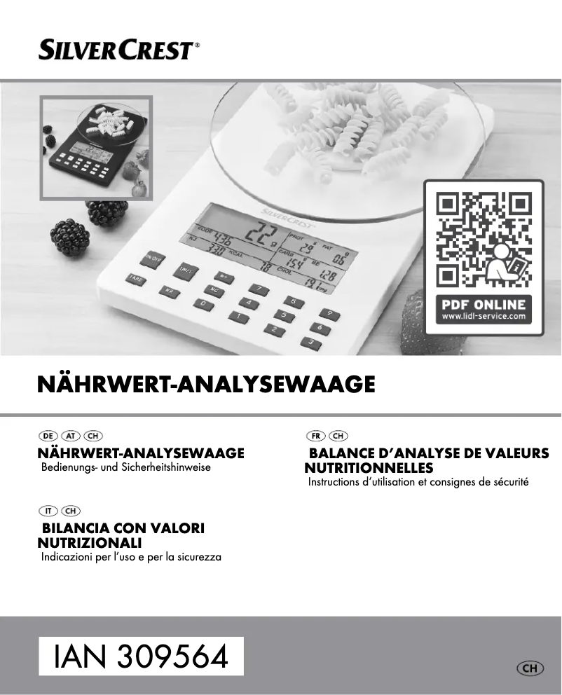 Image de la première page du manuel de l'appareil IAN 309564