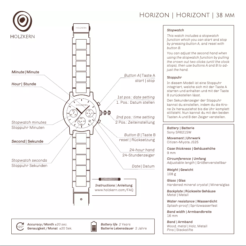 Imagen de la primera página del manual del dispositivo Halbdunkel
