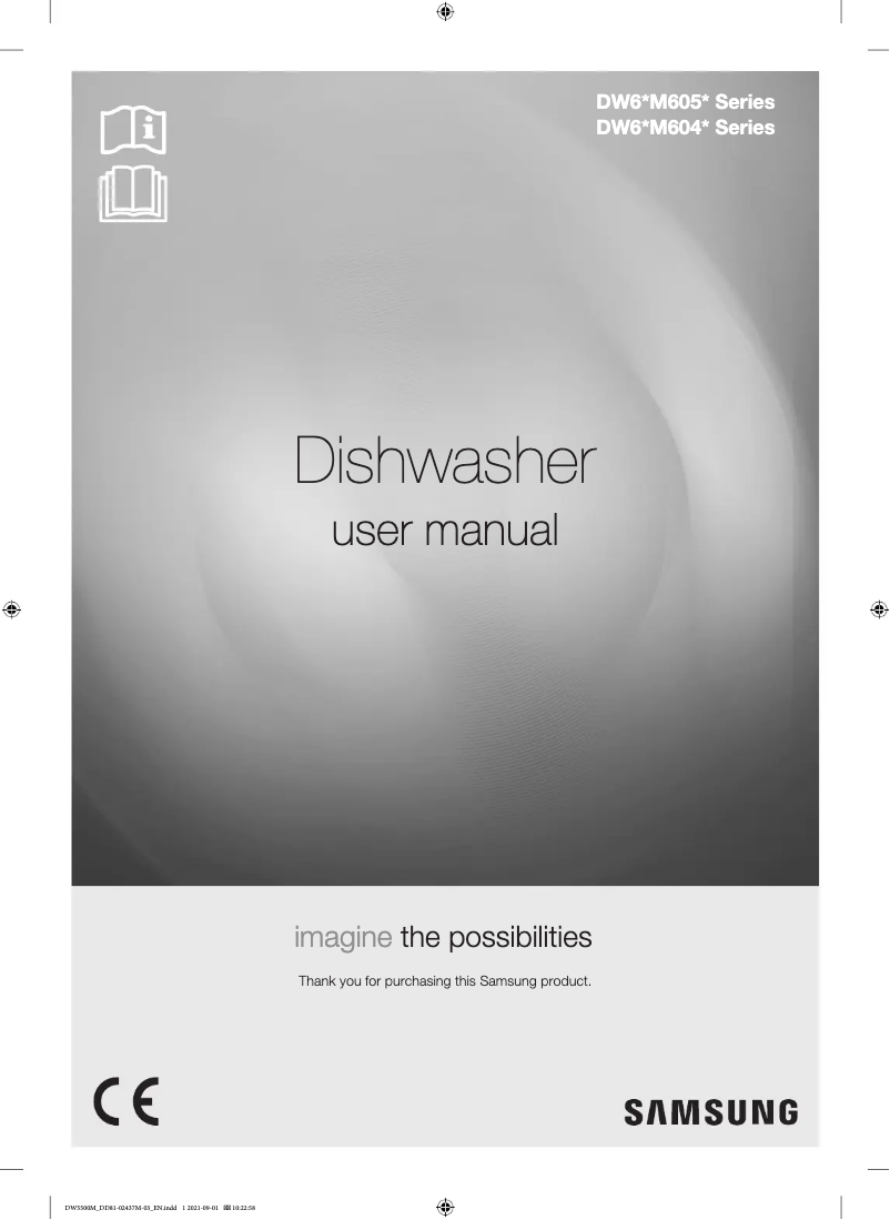 Page 1 de la notice Manuel utilisateur Samsung DW6KM6041BB